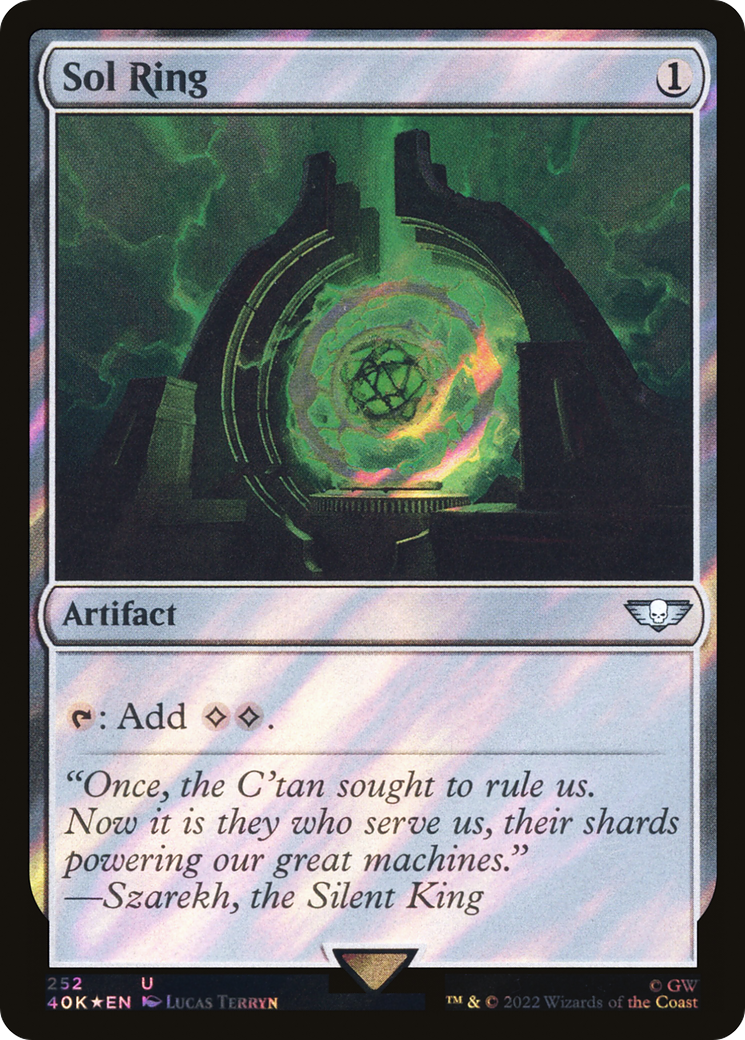 Sol Ring (40K-252★) - Warhammer 40,000 Commander Foil - Premium MTG Single from Wizards of the Coast - Just $3.60! Shop now at Game Crave Tournament Store