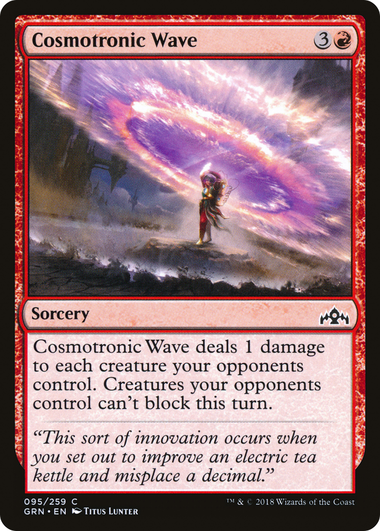 Cosmotronic Wave (GRN-095) - Guilds of Ravnica Foil - Premium MTG Single from Wizards of the Coast - Just $0.11! Shop now at Game Crave Tournament Store