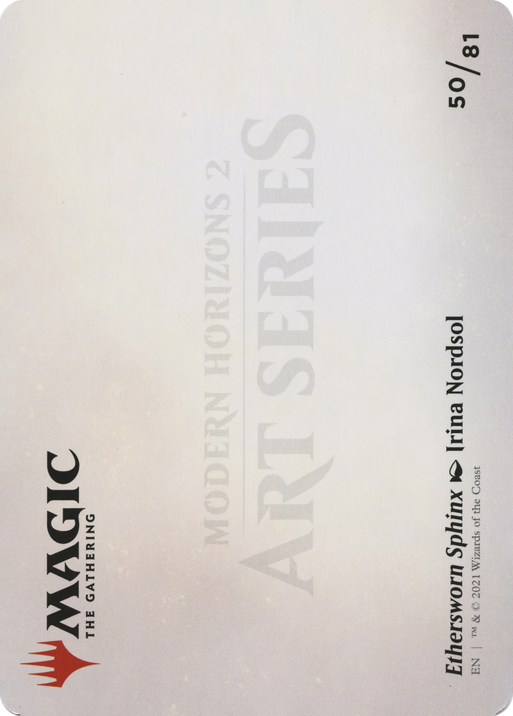 Ethersworn Sphinx // Ethersworn Sphinx (AMH2-050) - Modern Horizons 2 Art Series (Borderless) - Premium MTG Single from Wizards of the Coast - Just $0! Shop now at Game Crave Tournament Store