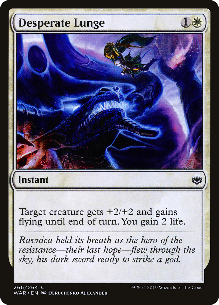 Desperate Lunge (WAR-266) - War of the Spark - Premium MTG Single from Wizards of the Coast - Just $0.08! Shop now at Game Crave Tournament Store