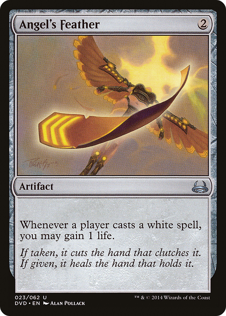 Angel's Feather (DVD-023) - Duel Decks Anthology: Divine vs. Demonic - Premium MTG Single from Wizards of the Coast - Just $0.11! Shop now at Game Crave Tournament Store
