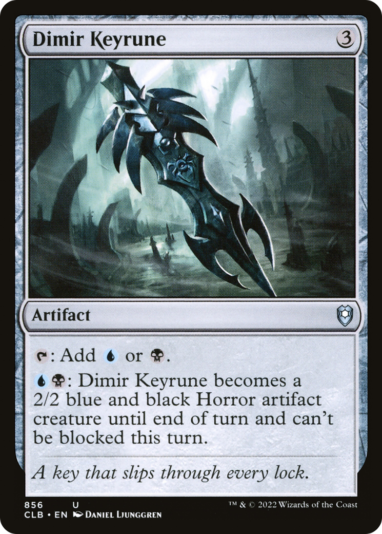 Dimir Keyrune (CLB-856) - Commander Legends: Battle for Baldur's Gate - Premium MTG Single from Wizards of the Coast - Just $0.25! Shop now at Game Crave Tournament Store