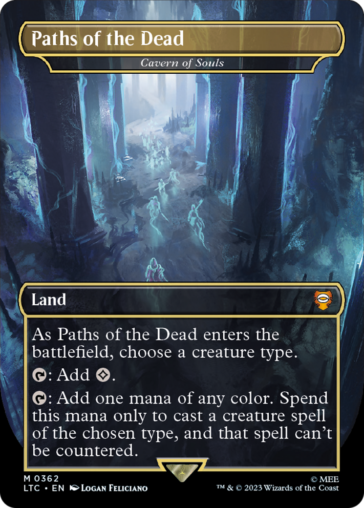 Cavern of Souls (LTC-362) - Tales of Middle-earth Commander / Paths of the Dead (Borderless) - Premium MTG Single from Wizards of the Coast - Just $53.26! Shop now at Game Crave Tournament Store