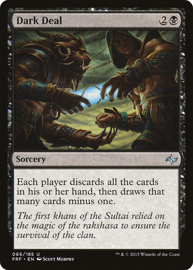 Dark Deal (FRF-066) - Fate Reforged Foil - Premium MTG Single from Wizards of the Coast - Just $3.92! Shop now at Game Crave Tournament Store