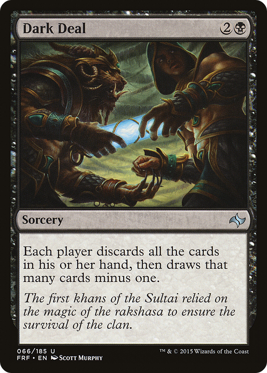 Dark Deal (FRF-066) - Fate Reforged Foil - Premium MTG Single from Wizards of the Coast - Just $3.92! Shop now at Game Crave Tournament Store