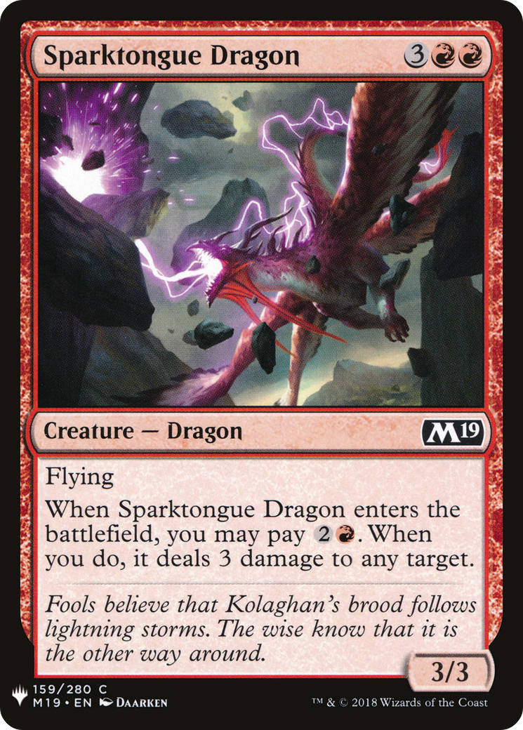 Sparktongue Dragon (MB1-1065) - Mystery Booster - Premium MTG Single from Wizards of the Coast - Just $0.25! Shop now at Game Crave Tournament Store