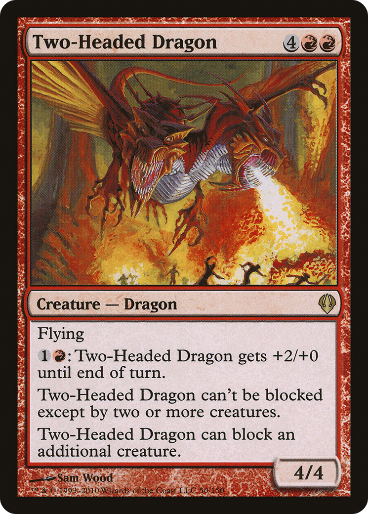 Two-Headed Dragon (ARC-050) - Archenemy - Premium MTG Single from Wizards of the Coast - Just $0.21! Shop now at Game Crave Tournament Store