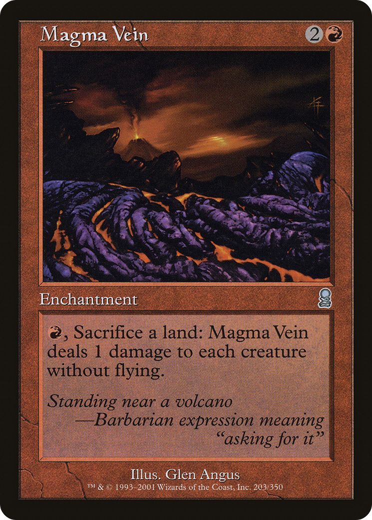 Magma Vein (ODY-203) - Odyssey Foil - Premium MTG Single from Wizards of the Coast - Just $1.41! Shop now at Game Crave Tournament Store