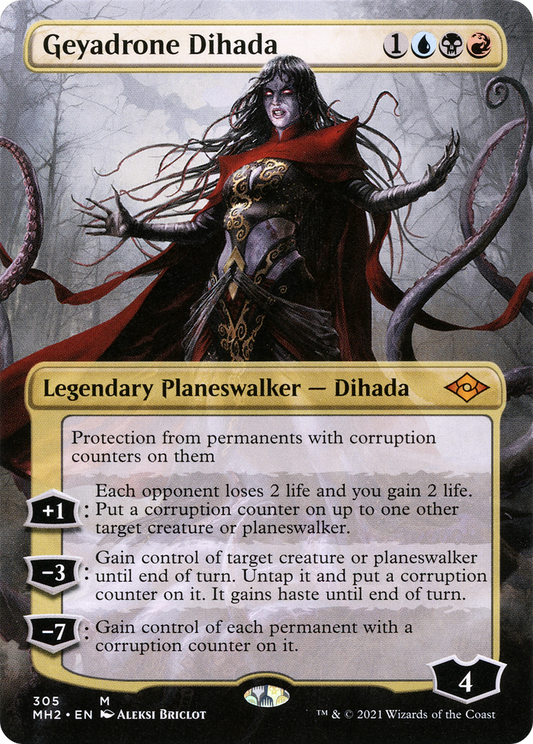 Geyadrone Dihada (MH2-305) - Modern Horizons 2 (Borderless) - Premium MTG Single from Wizards of the Coast - Just $1.24! Shop now at Game Crave Tournament Store