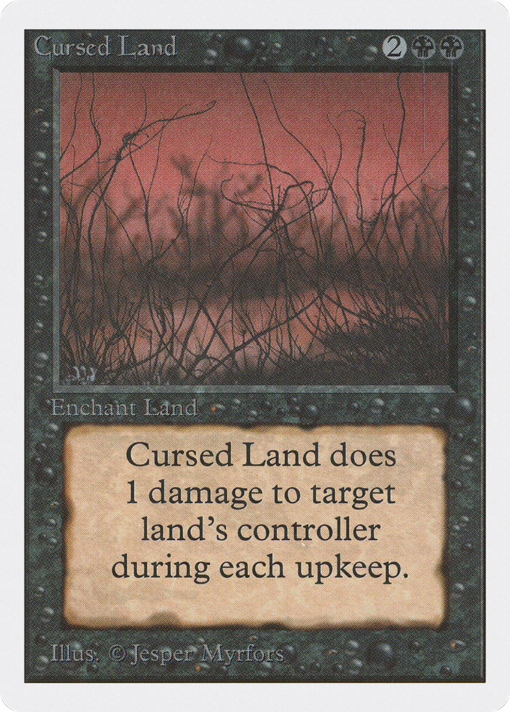 Cursed Land (2ED-098) - Unlimited Edition - Premium MTG Single from Wizards of the Coast - Just $2.28! Shop now at Game Crave Tournament Store