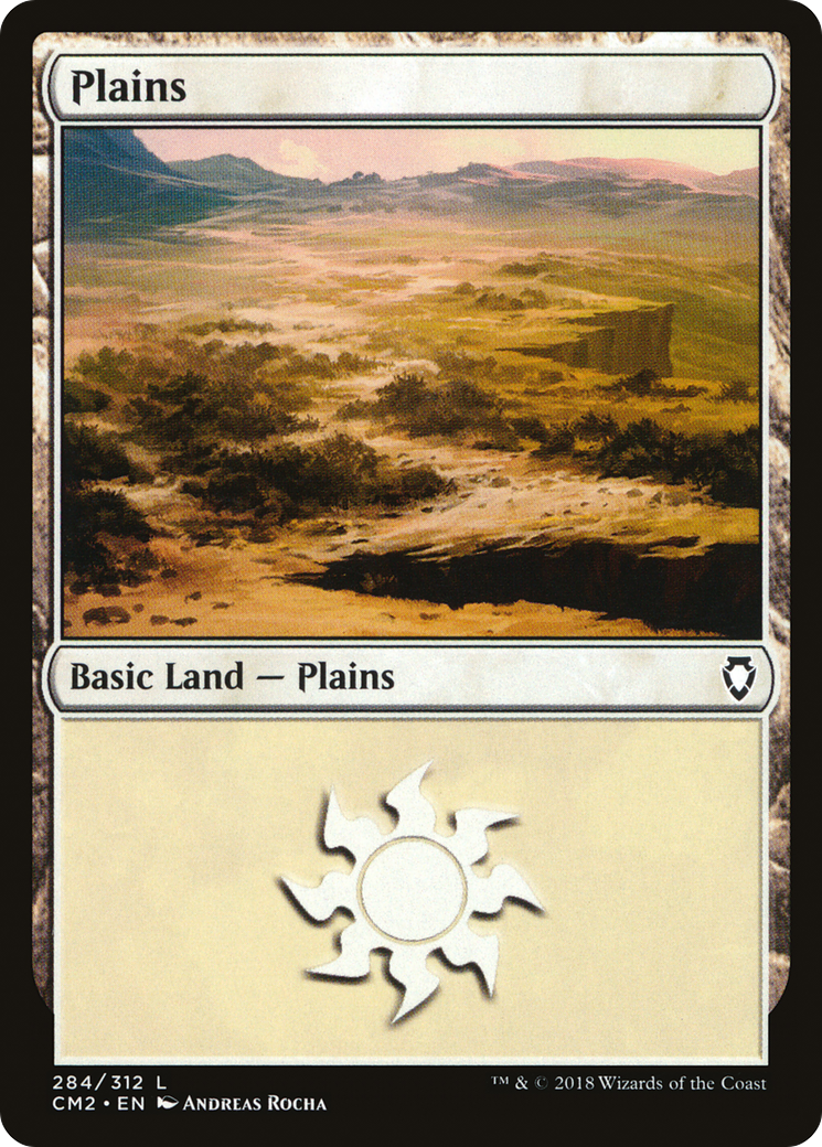 Plains (CM2-284) - Commander Anthology Volume II - Premium MTG Single from Wizards of the Coast - Just $0.25! Shop now at Game Crave Tournament Store