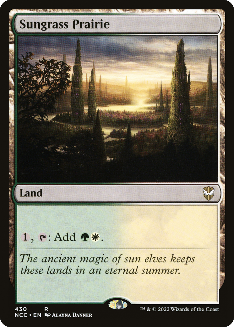 Sungrass Prairie (NCC-430) - New Capenna Commander - Premium MTG Single from Wizards of the Coast - Just $0.08! Shop now at Game Crave Tournament Store