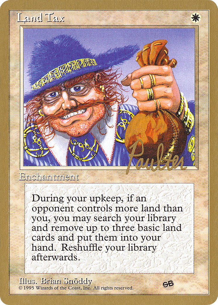 Land Tax (PTC-PP34SB) - Pro Tour Collector Set - Premium MTG Single from Wizards of the Coast - Just $14.40! Shop now at Game Crave Tournament Store