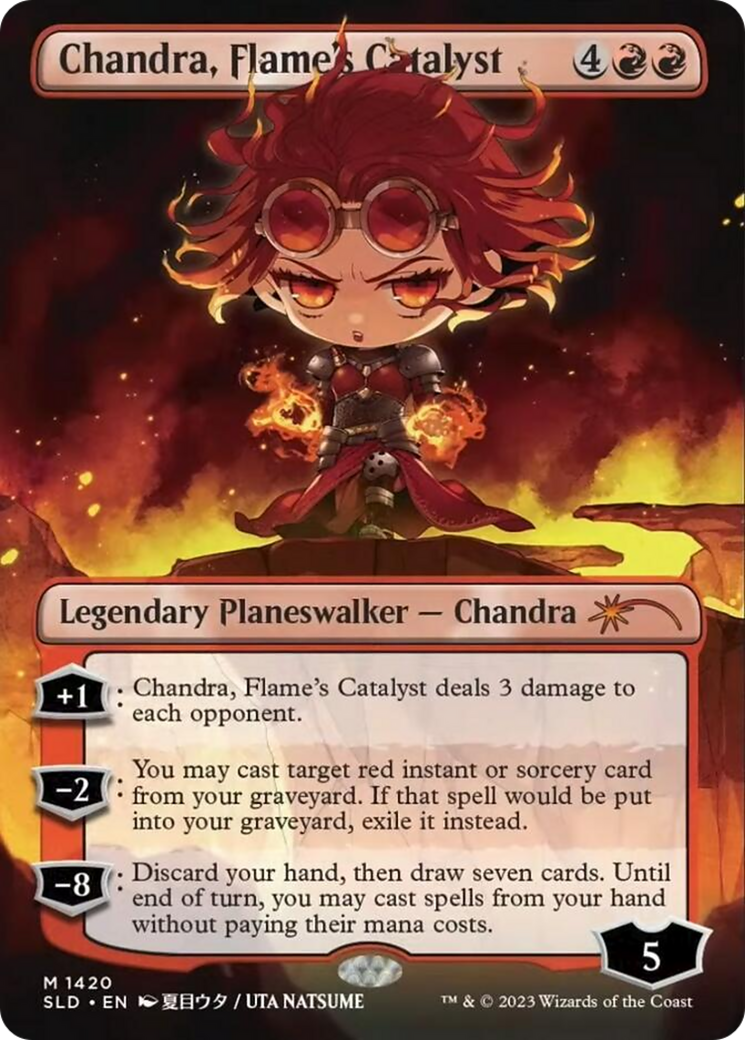 Chandra, Flame's Catalyst (SLD-1420★) - Secret Lair Drop Foil - Premium MTG Single from Wizards of the Coast - Just $1.04! Shop now at Game Crave Tournament Store