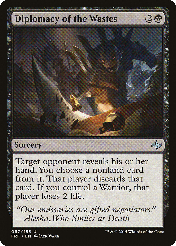Diplomacy of the Wastes (FRF-067) - Fate Reforged Foil - Premium MTG Single from Wizards of the Coast - Just $0.08! Shop now at Game Crave Tournament Store