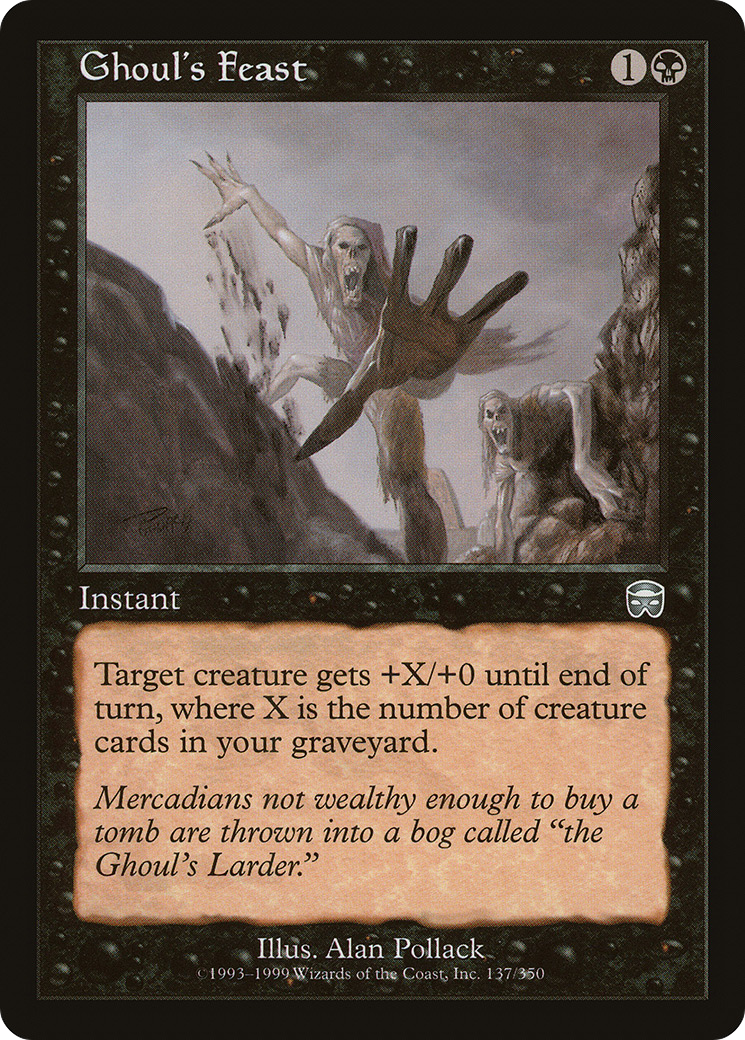 Ghoul's Feast (MMQ-137) - Mercadian Masques - Premium MTG Single from Wizards of the Coast - Just $0.08! Shop now at Game Crave Tournament Store
