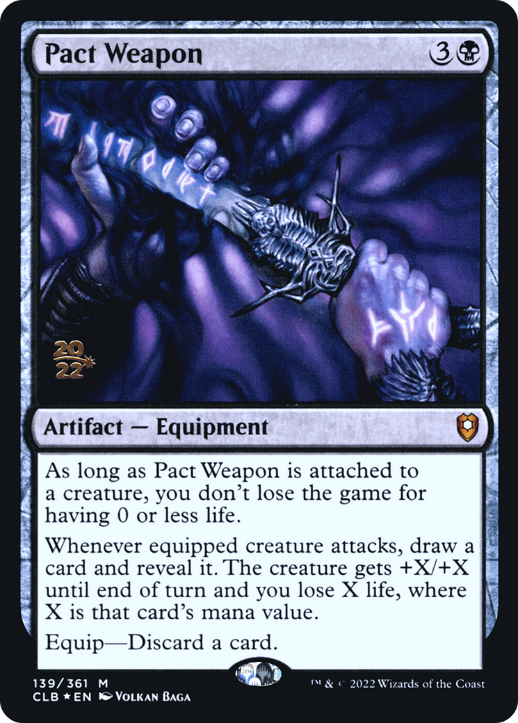 Pact Weapon (PCLB-139S) - Battle for Baldur's Gate Promos Foil - Premium MTG Single from Wizards of the Coast - Just $0.63! Shop now at Game Crave Tournament Store