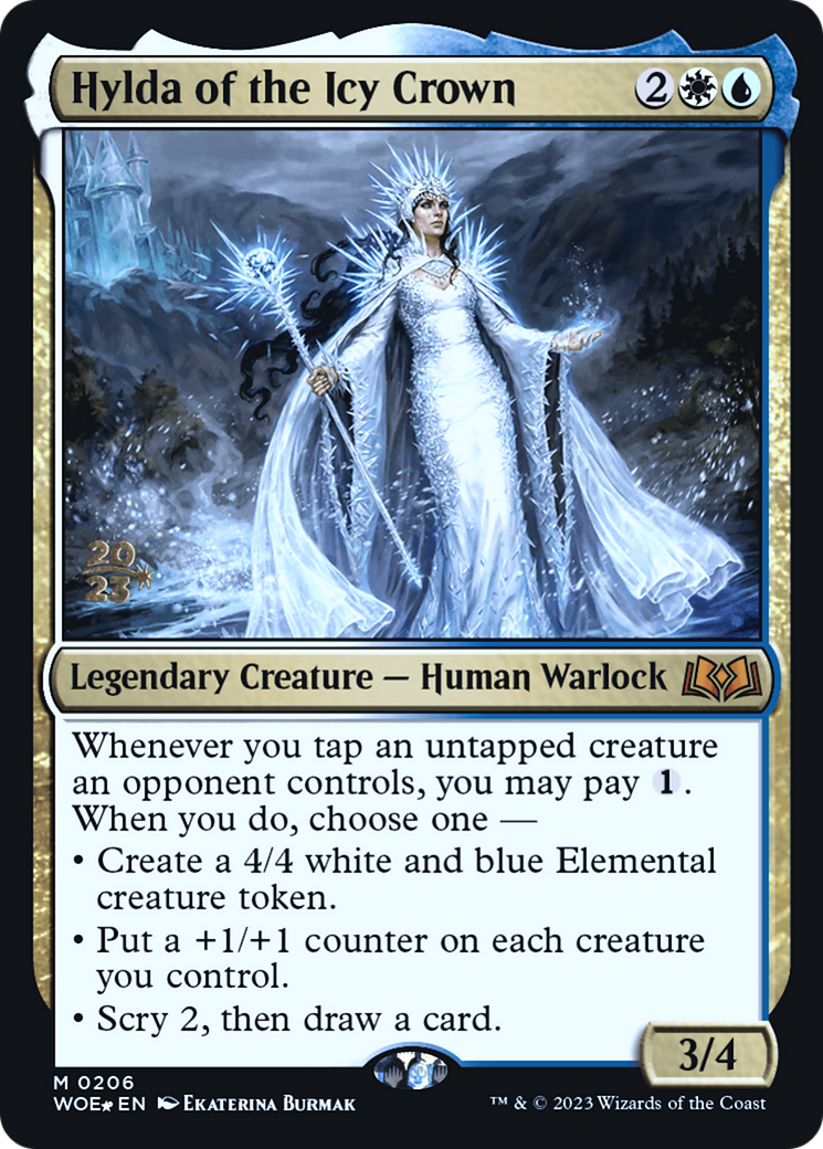 Hylda of the Icy Crown (PWOE-206S) - Wilds of Eldraine Promos Foil - Premium MTG Single from Wizards of the Coast - Just $1.38! Shop now at Game Crave Tournament Store