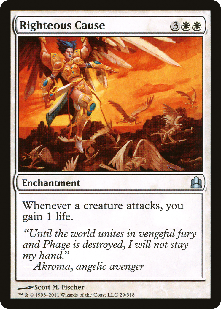 Righteous Cause (CMD-029) - Commander 2011 - Premium MTG Single from Wizards of the Coast - Just $0.11! Shop now at Game Crave Tournament Store