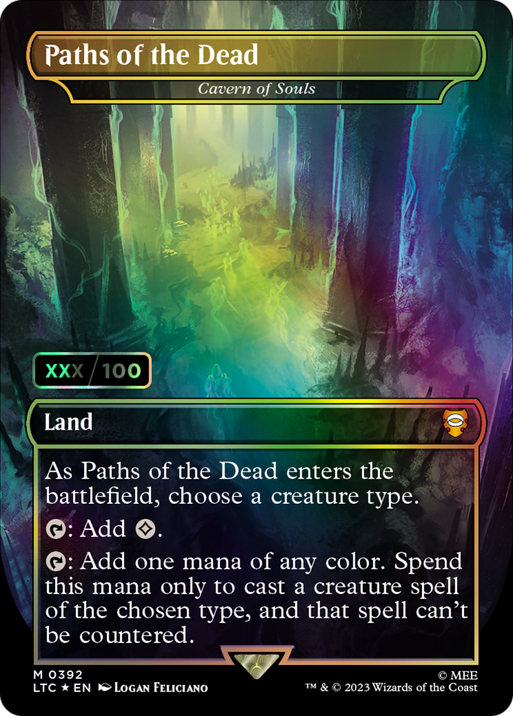 Cavern of Souls (LTC-392Z) - Tales of Middle-earth Commander (Borderless) Foil - Premium MTG Single from Wizards of the Coast - Just $954! Shop now at Game Crave Tournament Store