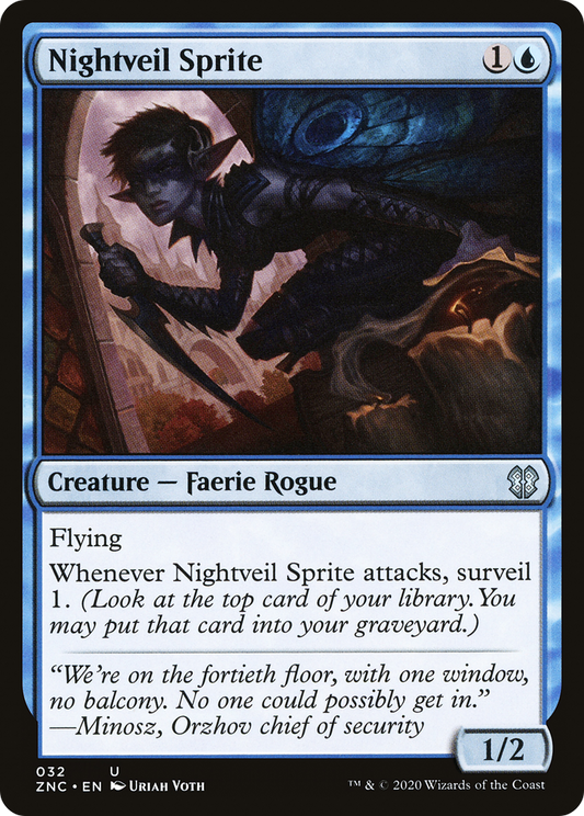 Nightveil Sprite (ZNC-032) - Zendikar Rising Commander - Premium MTG Single from Wizards of the Coast - Just $0.08! Shop now at Game Crave Tournament Store