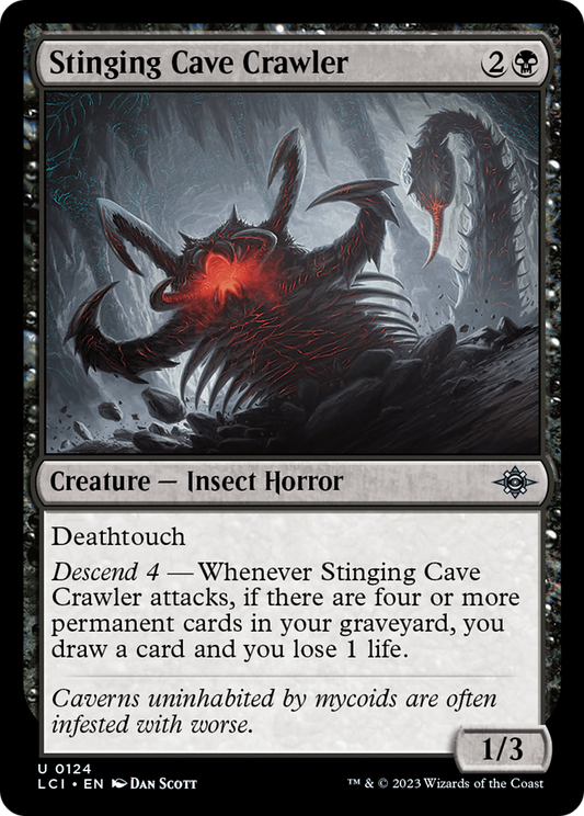 Stinging Cave Crawler (LCI-124) - The Lost Caverns of Ixalan - Premium MTG Single from Wizards of the Coast - Just $0.08! Shop now at Game Crave Tournament Store