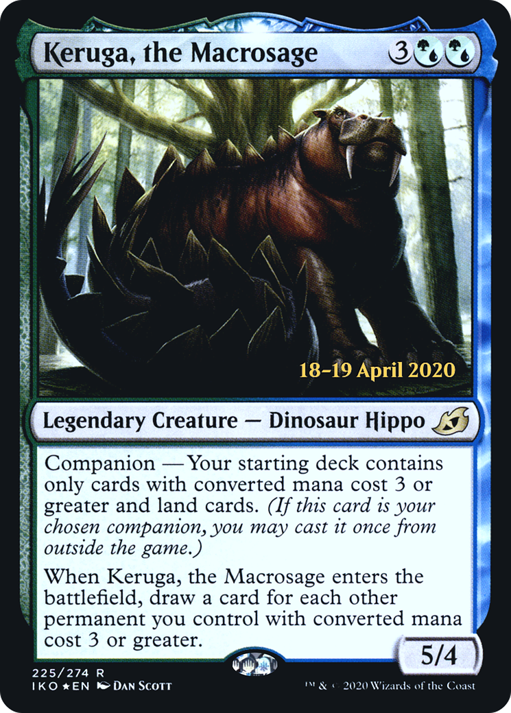 Keruga, the Macrosage (PIKO-225S) - Ikoria: Lair of Behemoths Promos: (companion) Foil - Premium MTG Single from Wizards of the Coast - Just $0.20! Shop now at Game Crave Tournament Store