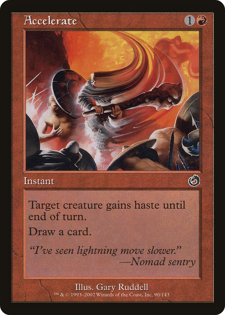 Accelerate (TOR-090) - Torment - Premium MTG Single from Wizards of the Coast - Just $0.40! Shop now at Game Crave Tournament Store