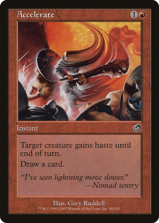 Accelerate (TOR-090) - Torment - Premium MTG Single from Wizards of the Coast - Just $0.38! Shop now at Game Crave Tournament Store