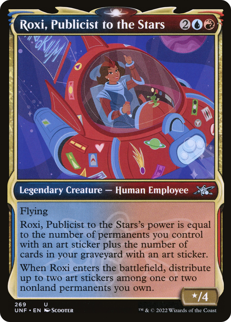 Roxi, Publicist to the Stars (UNF-269) - Unfinity: (Showcase) - Premium MTG Single from Wizards of the Coast - Just $0.25! Shop now at Game Crave Tournament Store