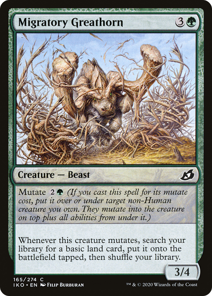 Migratory Greathorn (IKO-165) - Ikoria: Lair of Behemoths - Premium MTG Single from Wizards of the Coast - Just $0.08! Shop now at Game Crave Tournament Store