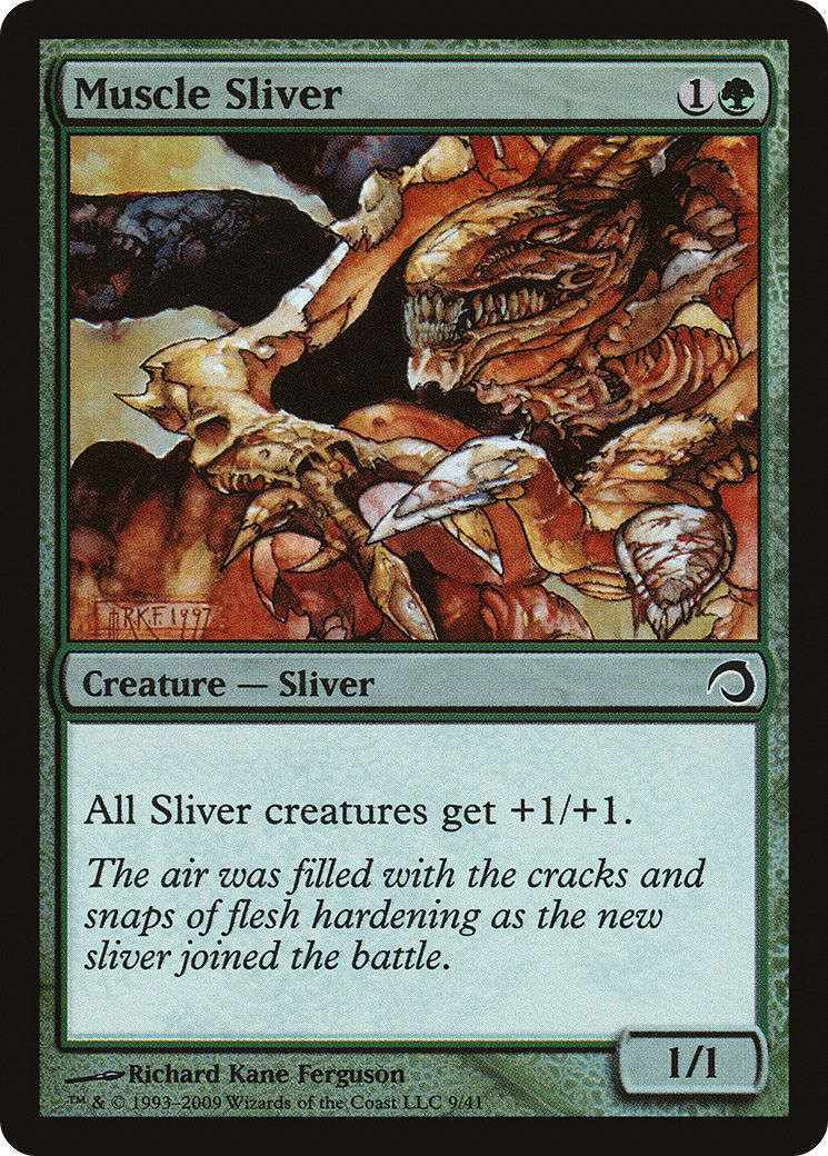 Muscle Sliver (H09-009) - Premium Deck Series: Slivers Foil - Premium MTG Single from Wizards of the Coast - Just $0.41! Shop now at Game Crave Tournament Store
