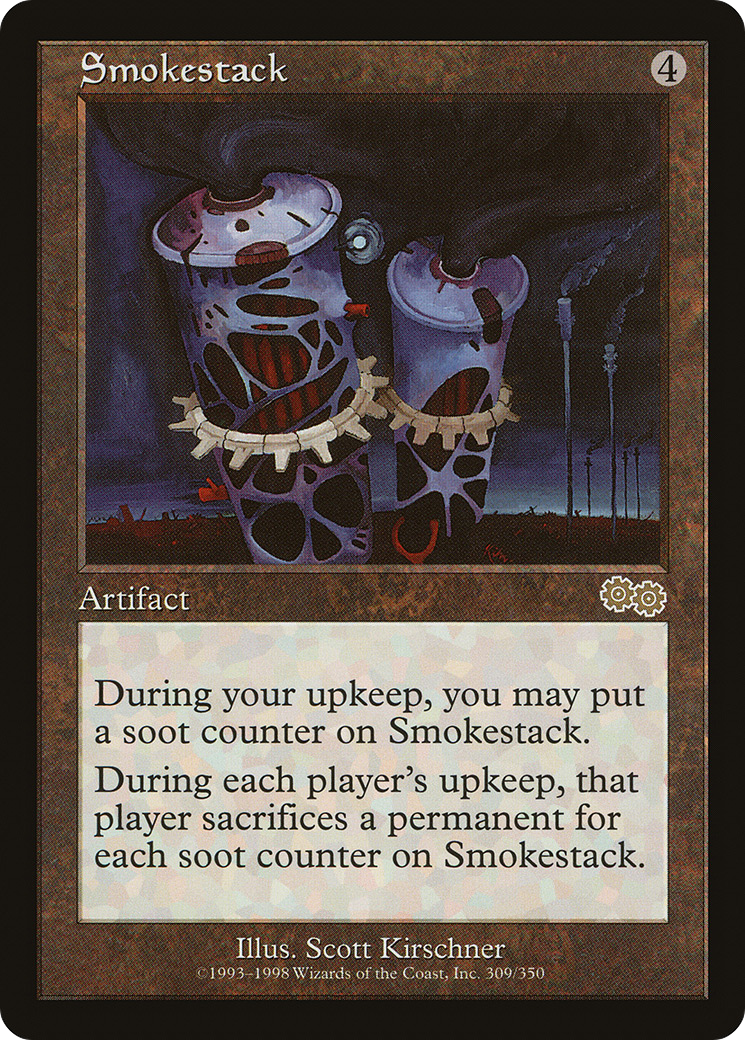 Smokestack (USG-309) - Urza's Saga - Premium MTG Single from Wizards of the Coast - Just $1.35! Shop now at Game Crave Tournament Store