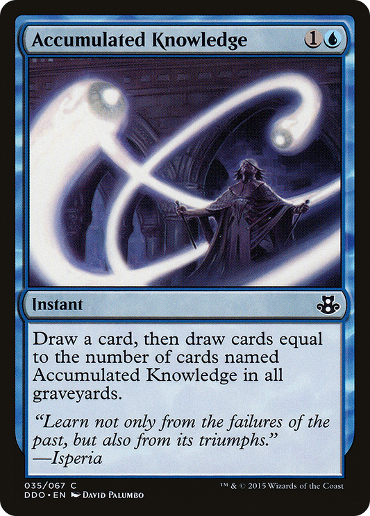 Accumulated Knowledge (DDO-035) - Duel Decks: Elspeth vs. Kiora - Premium MTG Single from Wizards of the Coast - Just $0.10! Shop now at Game Crave Tournament Store