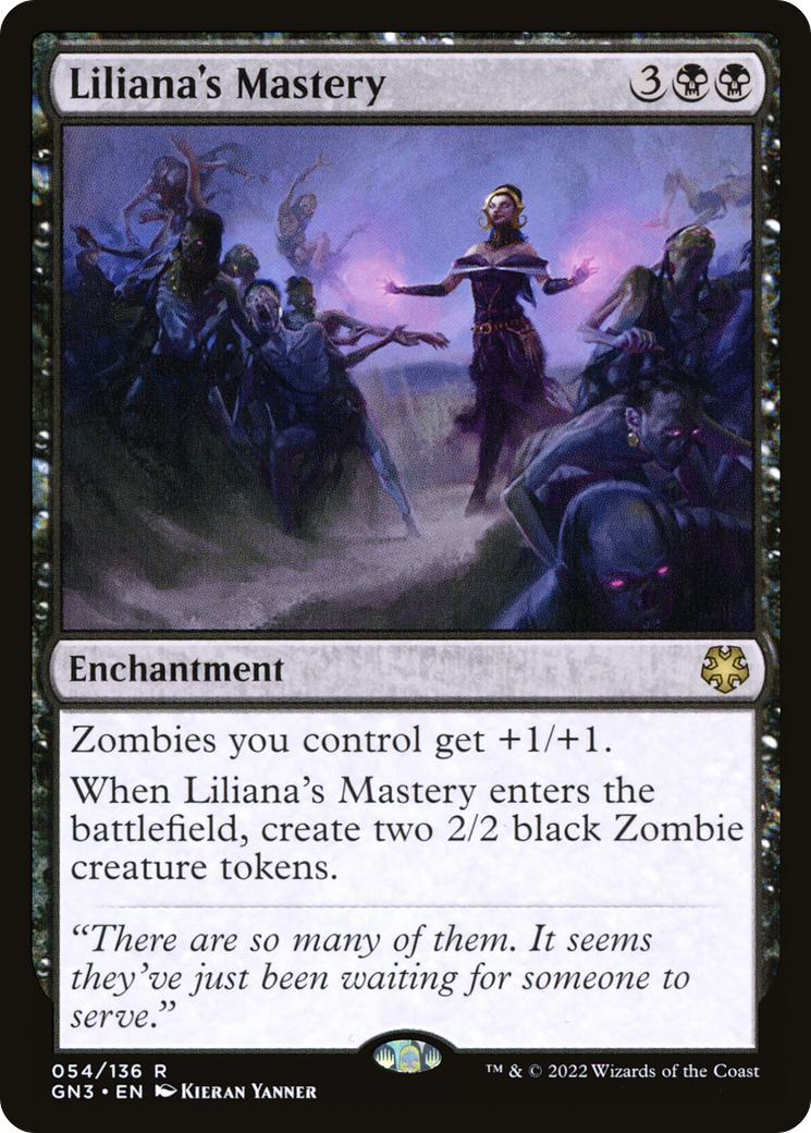 Liliana's Mastery (GN3-054) - Game Night: Free-for-All - Premium MTG Single from Wizards of the Coast - Just $0.23! Shop now at Game Crave Tournament Store