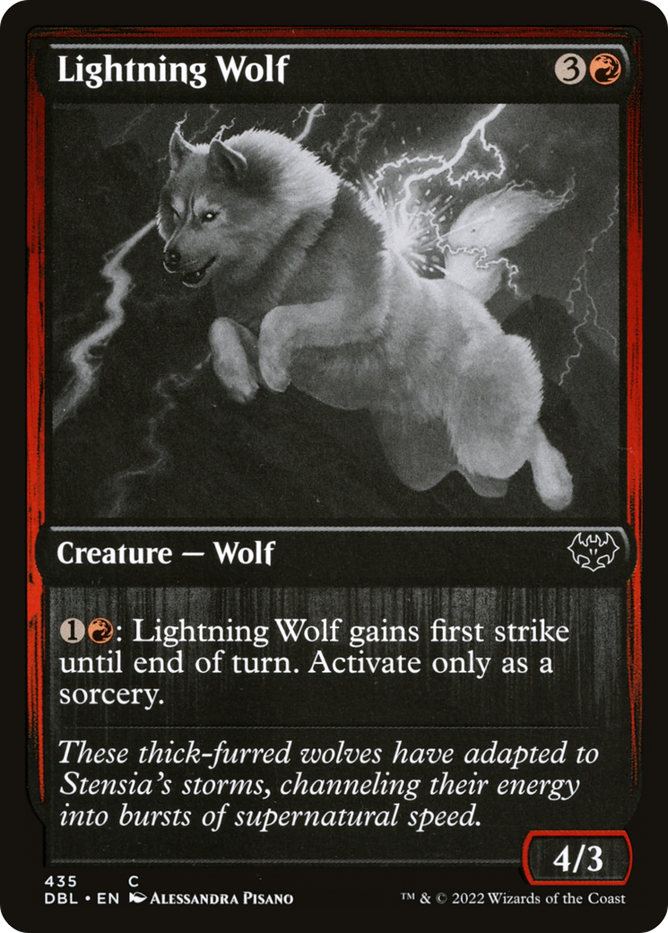 Lightning Wolf (DBL-435) - Innistrad: Double Feature Foil - Premium MTG Single from Wizards of the Coast - Just $0.08! Shop now at Game Crave Tournament Store