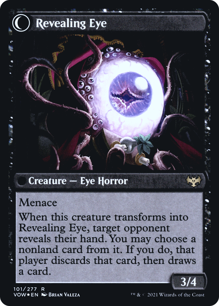 Concealing Curtains // Revealing Eye (PVOW-101S) - Innistrad: Crimson Vow Promos: (Double Faced Transform) Foil - Premium MTG Single from Wizards of the Coast - Just $0.16! Shop now at Game Crave Tournament Store