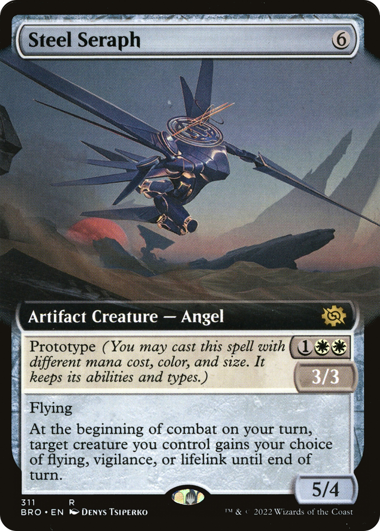 Steel Seraph (BRO-311) - The Brothers' War: (Extended Art) - Premium MTG Single from Wizards of the Coast - Just $0.62! Shop now at Game Crave Tournament Store