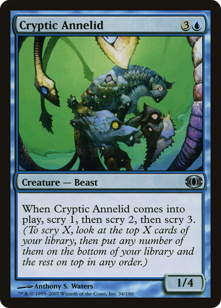 Cryptic Annelid (FUT-034) - Future Sight - Premium MTG Single from Wizards of the Coast - Just $0.30! Shop now at Game Crave Tournament Store