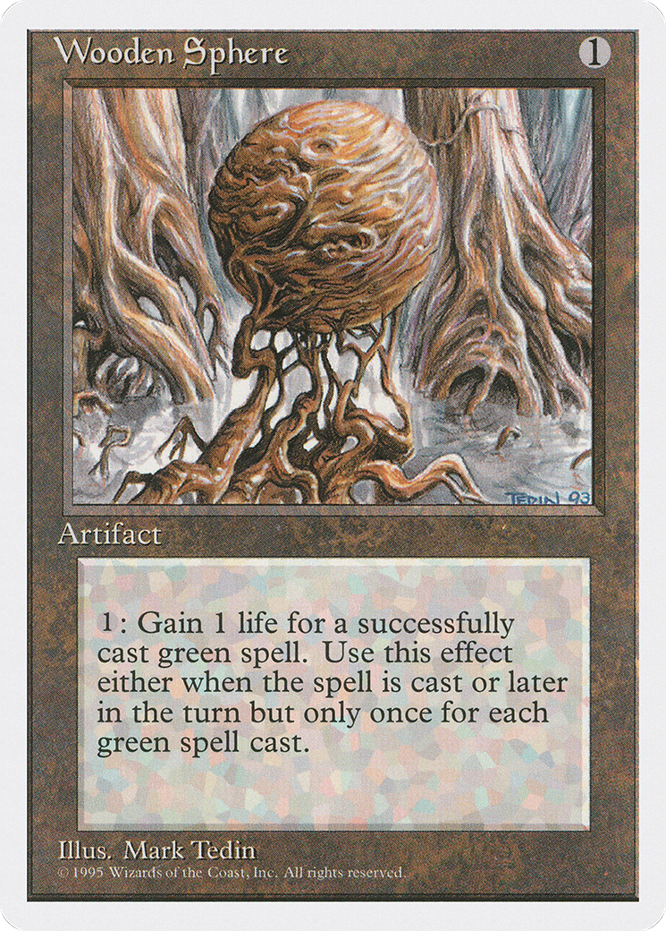 Wooden Sphere (4ED-359) - Fourth Edition - Premium MTG Single from Wizards of the Coast - Just $0.25! Shop now at Game Crave Tournament Store
