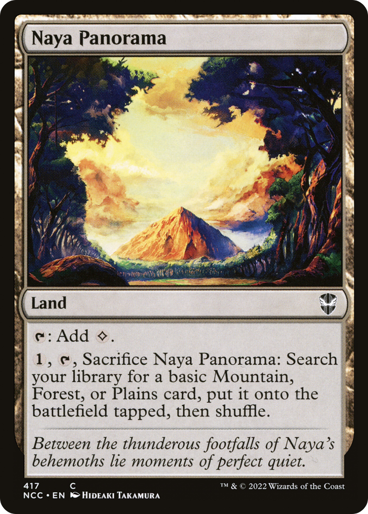 Naya Panorama (NCC-417) - New Capenna Commander - Premium MTG Single from Wizards of the Coast - Just $0.08! Shop now at Game Crave Tournament Store
