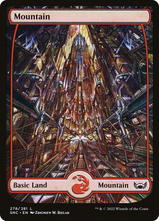 Mountain (SNC-278) - Streets of New Capenna: (Full Art) Foil - Premium MTG Single from Wizards of the Coast - Just $0.10! Shop now at Game Crave Tournament Store