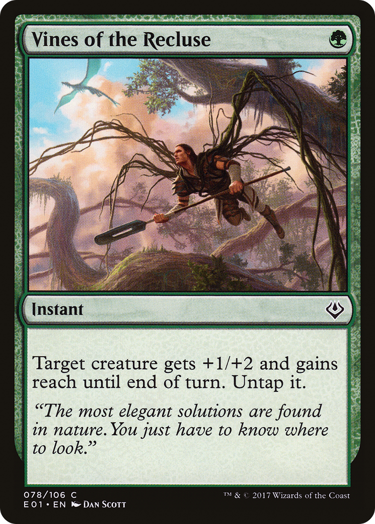 Vines of the Recluse (E01-078) - Archenemy: Nicol Bolas - Premium MTG Single from Wizards of the Coast - Just $0.08! Shop now at Game Crave Tournament Store