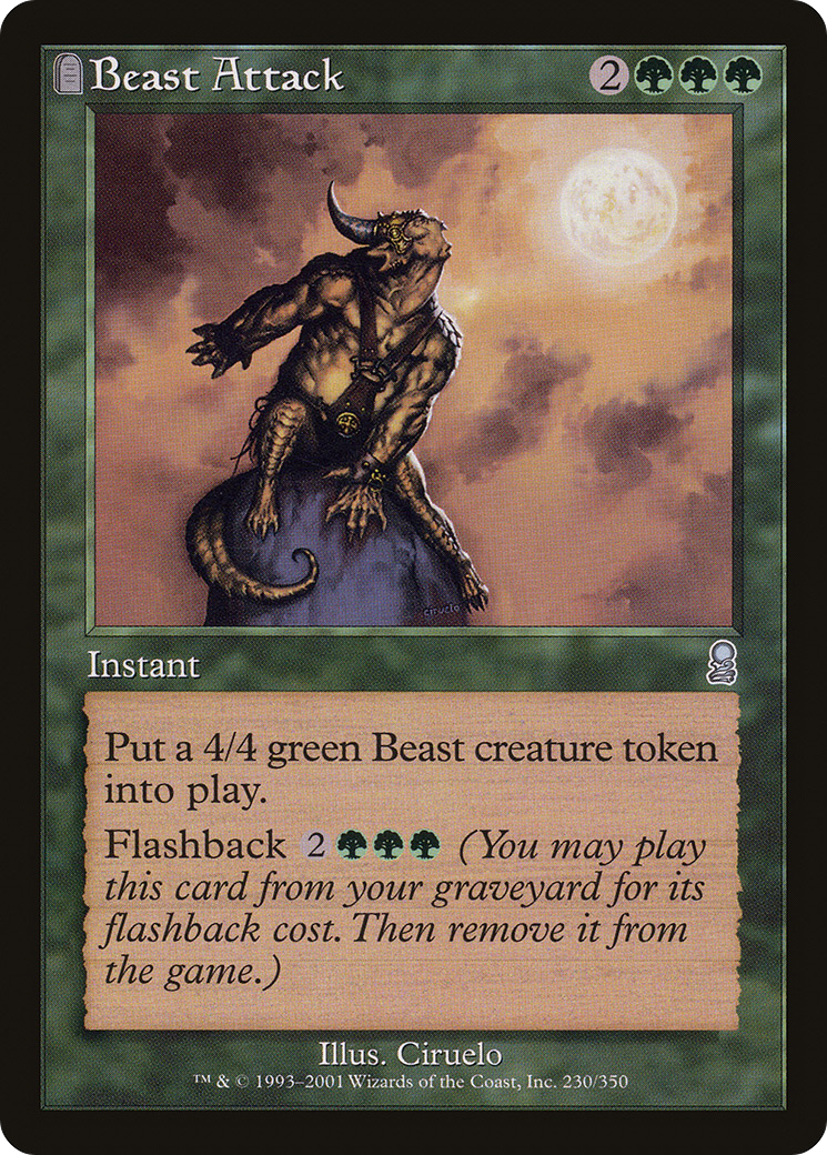 Beast Attack (ODY-230) - Odyssey: (tombstone) - Premium MTG Single from Wizards of the Coast - Just $0.08! Shop now at Game Crave Tournament Store