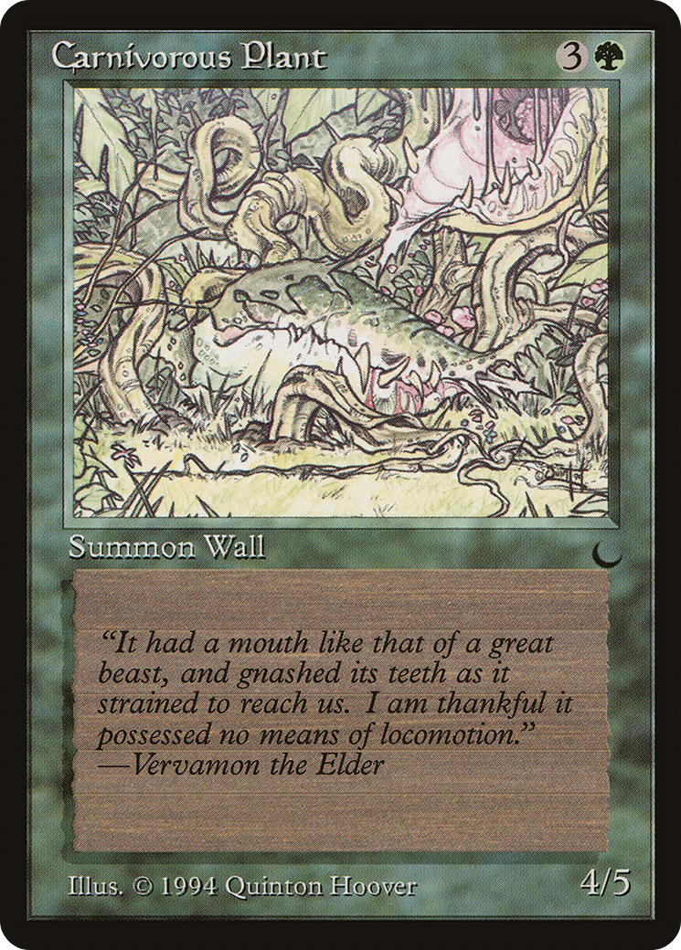 Carnivorous Plant (DRK-075) - The Dark - Premium MTG Single from Wizards of the Coast - Just $0.08! Shop now at Game Crave Tournament Store