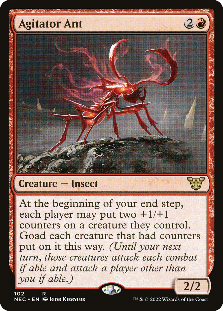 Agitator Ant (NEC-102) - Neon Dynasty Commander - Premium MTG Single from Wizards of the Coast - Just $0.25! Shop now at Game Crave Tournament Store