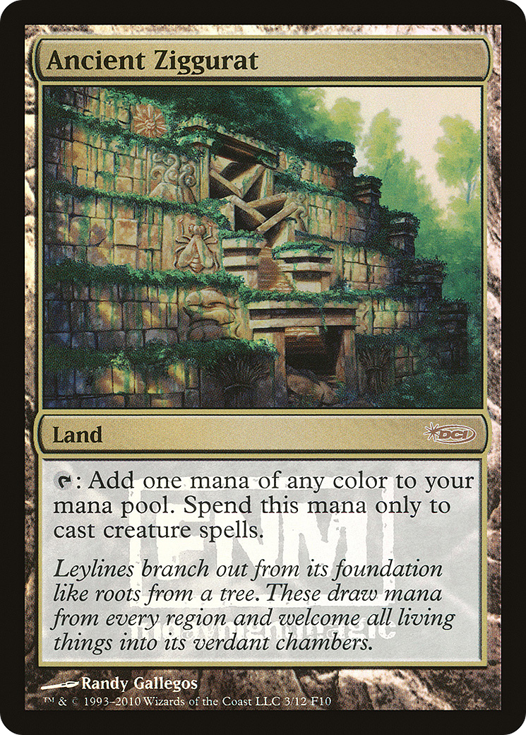 Ancient Ziggurat (F10-003) - Friday Night Magic 2010 Foil - Premium MTG Single from Wizards of the Coast - Just $2.07! Shop now at Game Crave Tournament Store