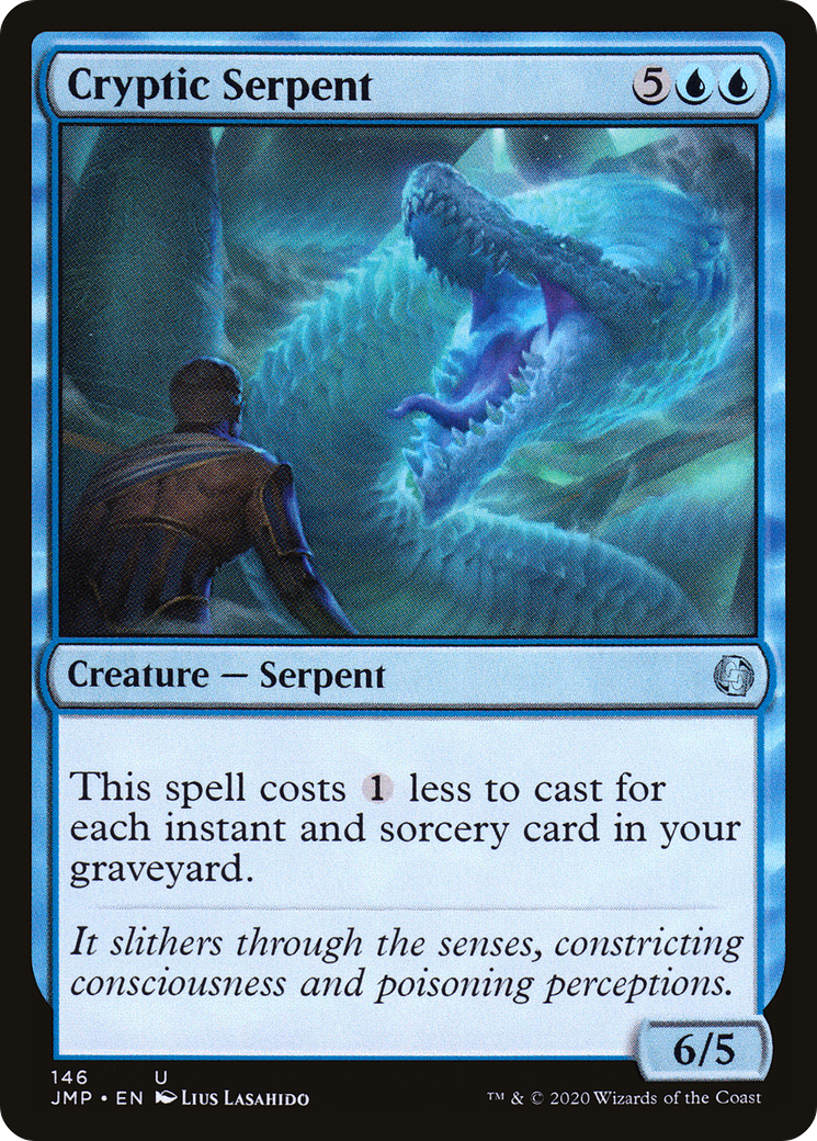 Cryptic Serpent (JMP-146) - Jumpstart - Premium MTG Single from Wizards of the Coast - Just $0.08! Shop now at Game Crave Tournament Store