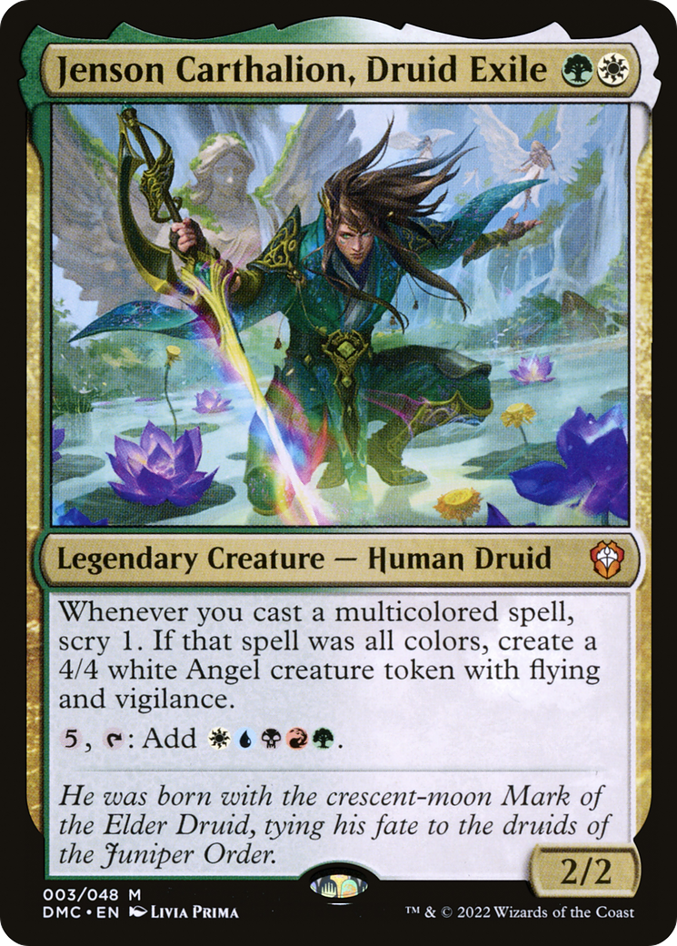 Jenson Carthalion, Druid Exile (DMC-003) - Dominaria United Commander - Premium MTG Single from Wizards of the Coast - Just $0.34! Shop now at Game Crave Tournament Store