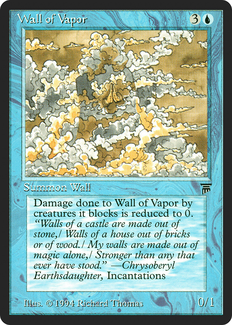 Wall of Vapor (LEG-084) - Legends - Premium MTG Single from Wizards of the Coast - Just $0.11! Shop now at Game Crave Tournament Store